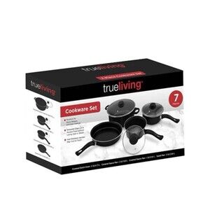 True Living 7-Piece Nonstick Cookware Set